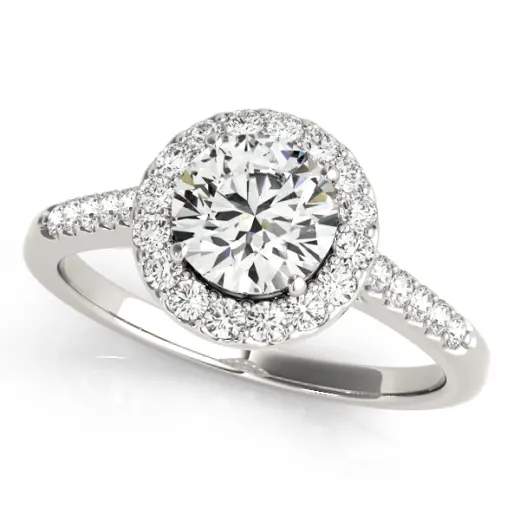 The Ophelia Halo Engagement Ring