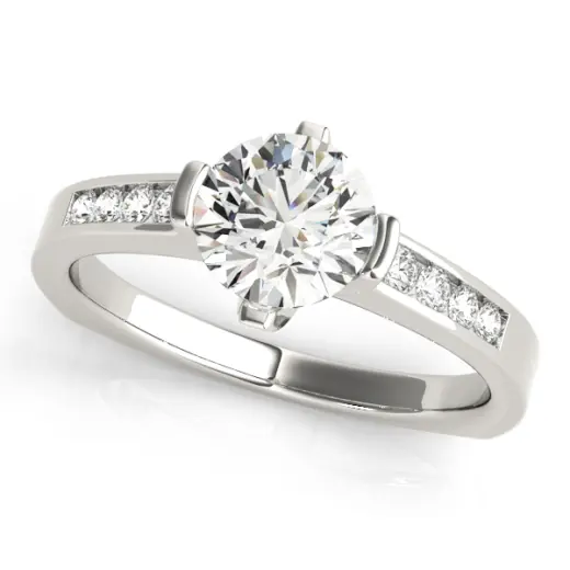 The Henrietta Single-Row Engagement Ring