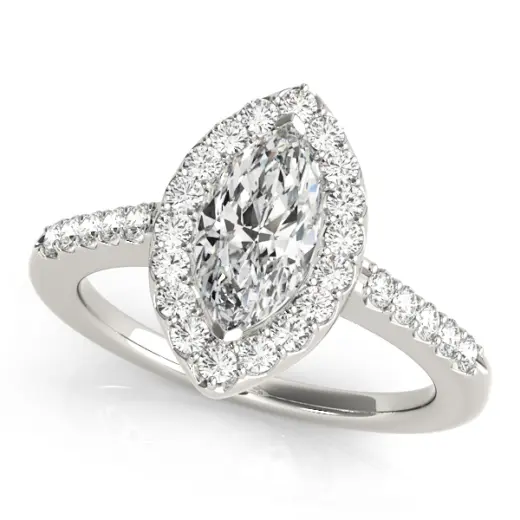 The Rose Halo Engagement Ring