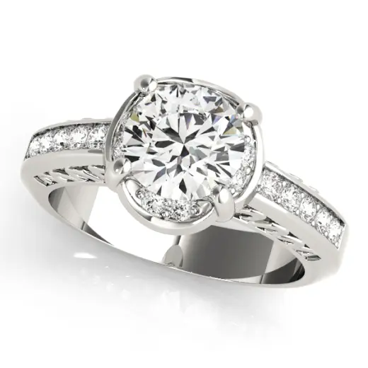 The Wilhelmina Single-Row Engagement Ring