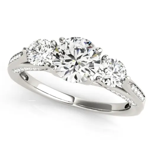 The Tabitha Three-Stone Engagement Ring