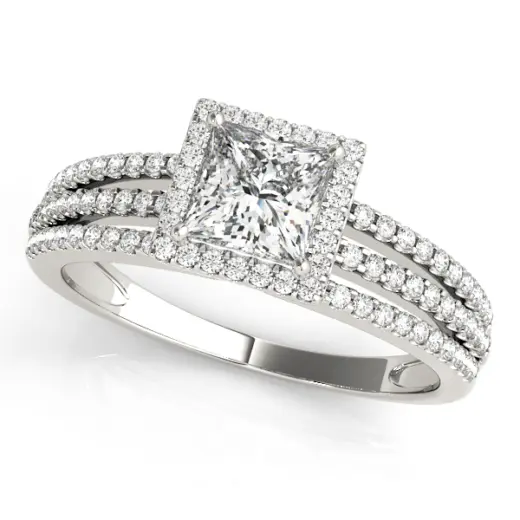 The Bianca Halo Engagement Ring
