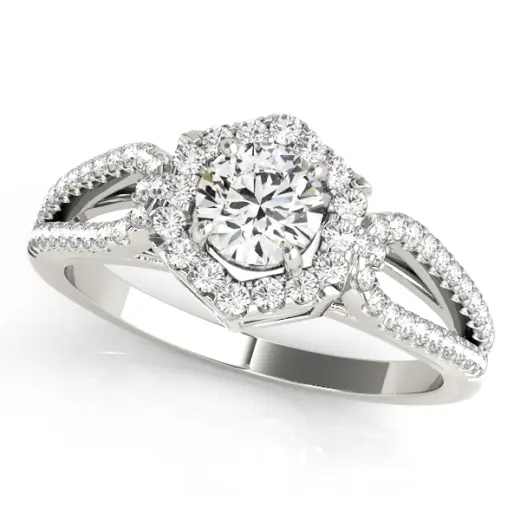 The Winifred Halo Engagement Ring