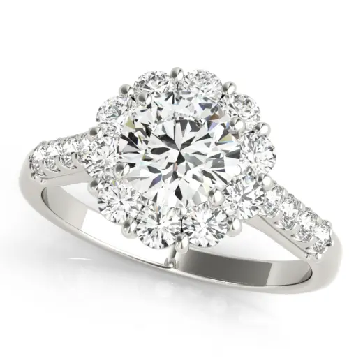 The Violet Halo Engagement Ring