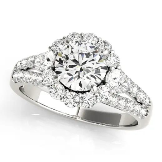 The Nora Halo Engagement Ring