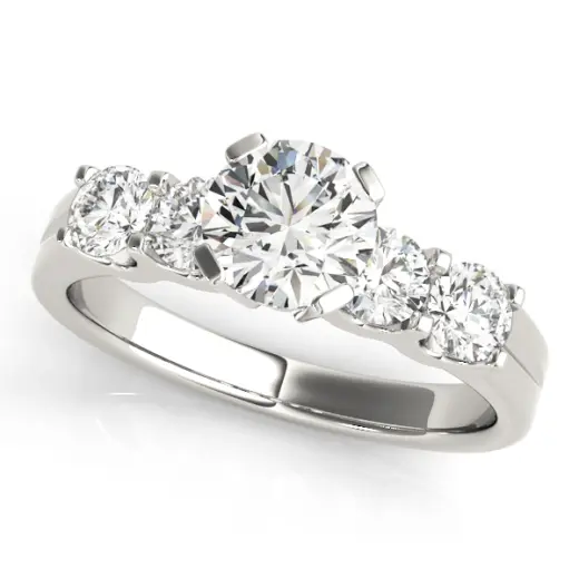 The Sophie Single-Row Engagement Ring
