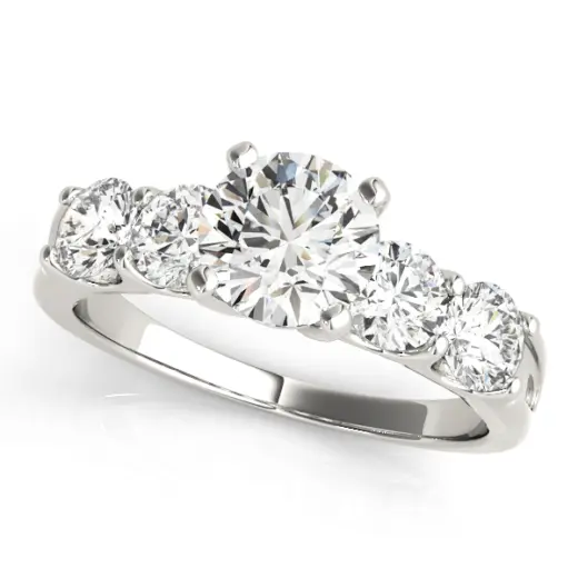 The Heidi Single-Row Engagement Ring
