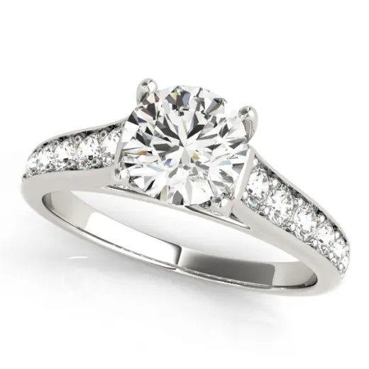 The Elise Single-Row Engagement Ring