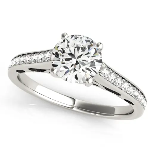 The Lauren Single-Row Engagement Ring