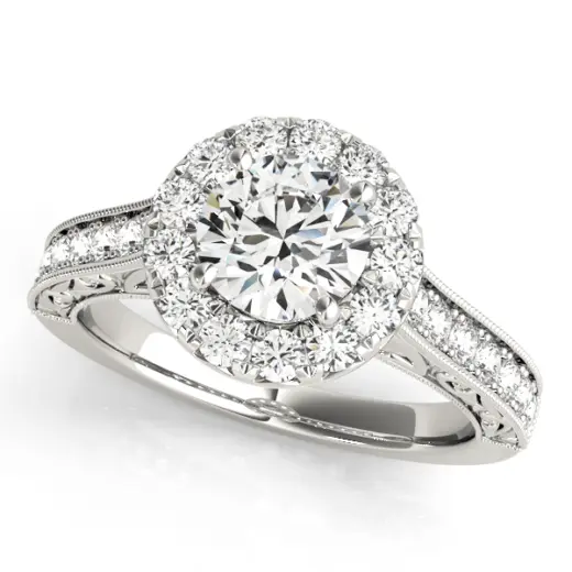 The Wren Halo Engagement Ring