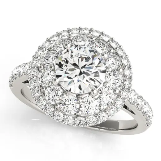 The Elise Double Halo Engagement Ring