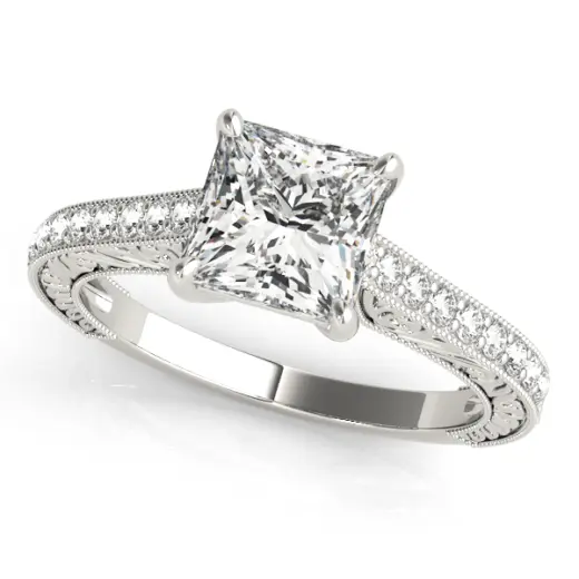 The Tessa Single-Row Engagement Ring