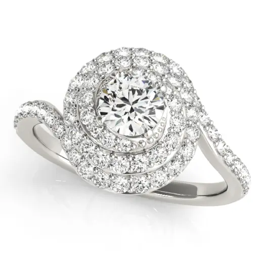 The Martha Double Halo Engagement Ring