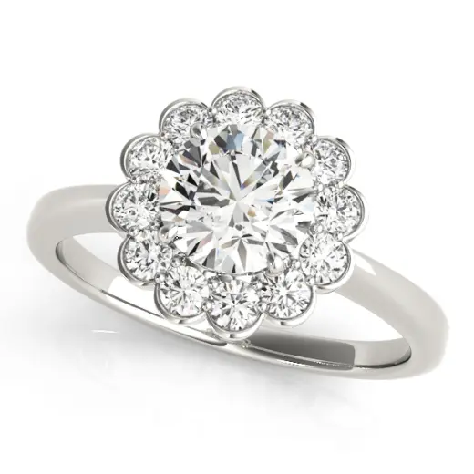 The Priscilla Halo Engagement Ring II