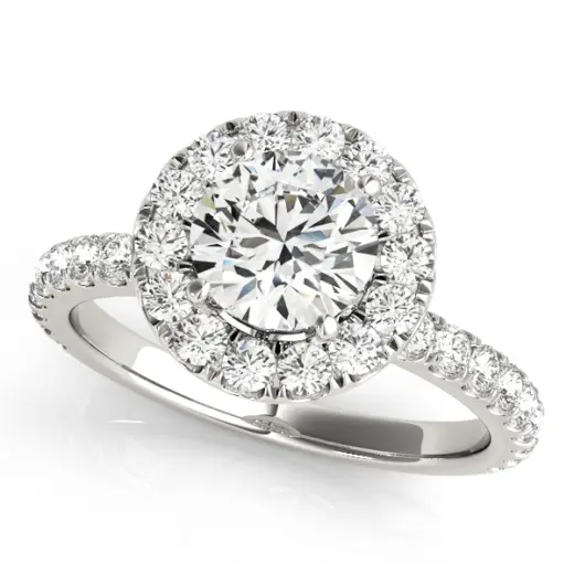 The Millicent Halo Engagement Ring