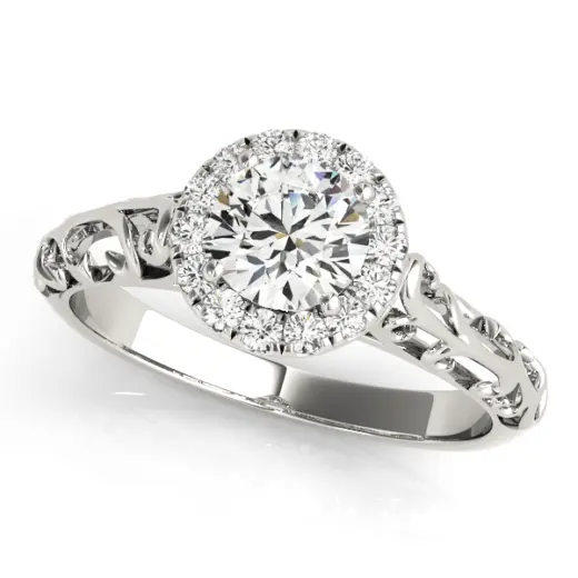 The Rowan Halo Engagement Ring