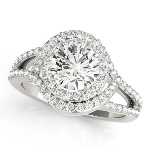 The Rowan Double Halo Engagement Ring