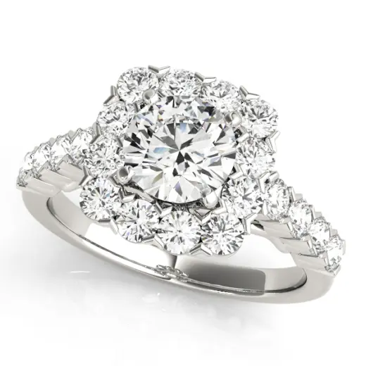 The Greta Halo Engagement Ring