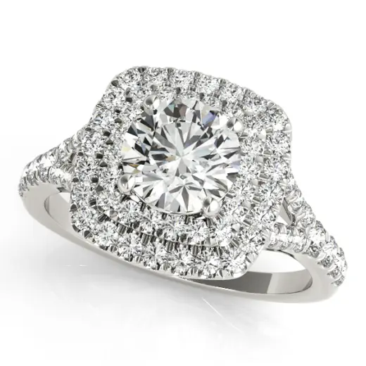The Francesca Double Halo Engagement Ring