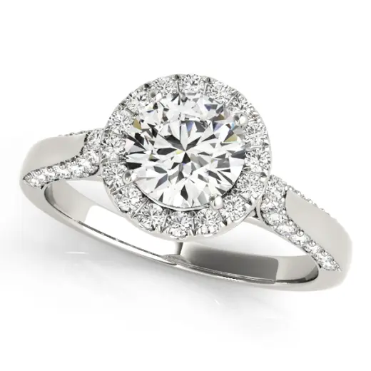 The Odette Halo Engagement Ring