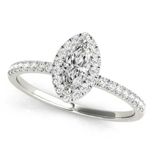 The Faye Halo Engagement Ring