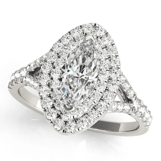 The Ruby Double Halo Engagement Ring