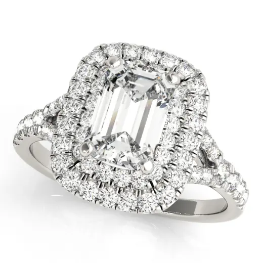 The Nora Double Halo Engagement Ring