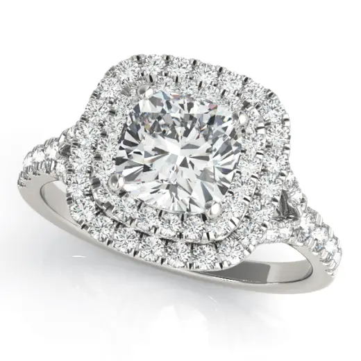The Vera Double Halo Engagement Ring