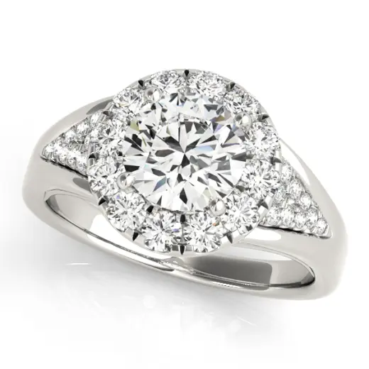 The Alexandra Halo Engagement Ring