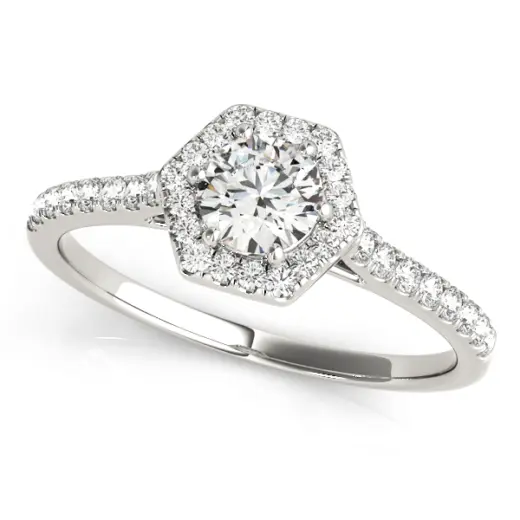The Claudia Halo Engagement Ring