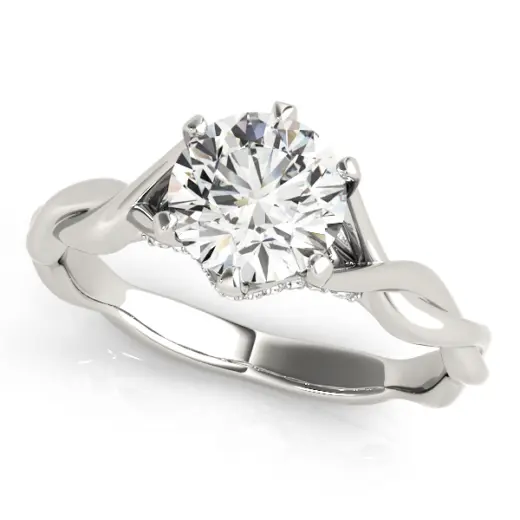 The Chloe Hidden Halo Engagement Ring