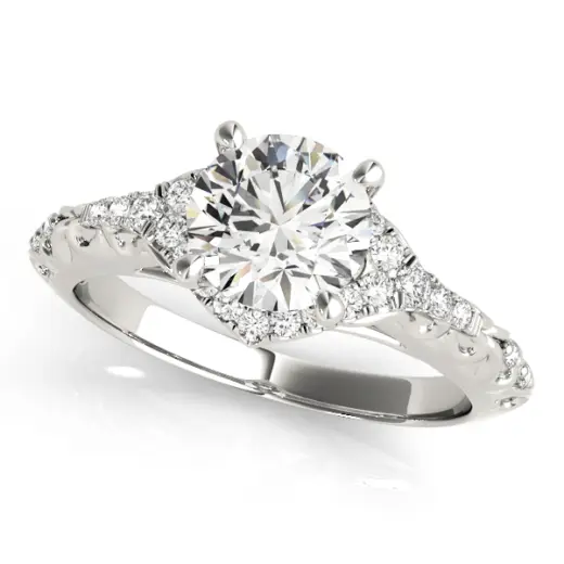The Lucy Halo Engagement Ring