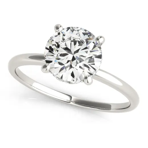 The Sylvia Hidden Halo Engagement Ring