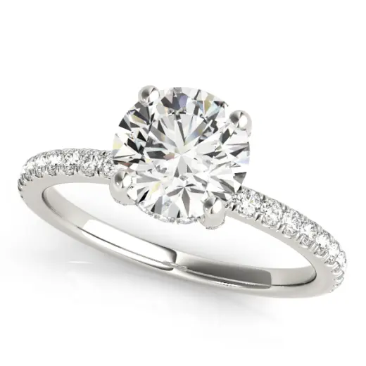 The Cecilia Hidden Halo Engagement Ring