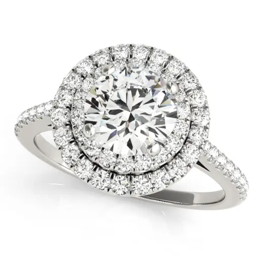 The Rose Double Halo Engagement Ring