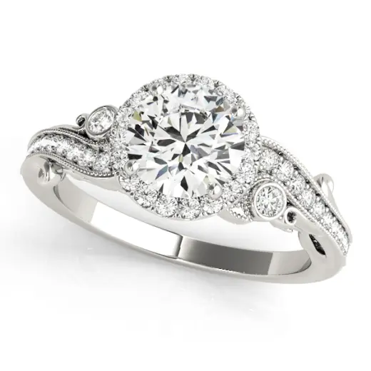 The Rosalind Halo Engagement Ring