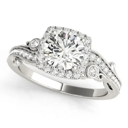 The Lila Halo Engagement Ring