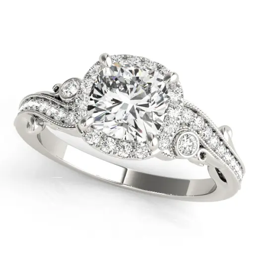 The Ella Halo Engagement Ring