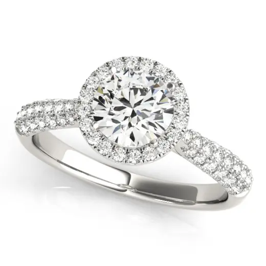 The Mary Halo Engagement Ring