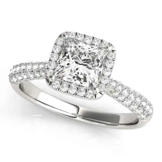 The Hazel Halo Engagement Ring