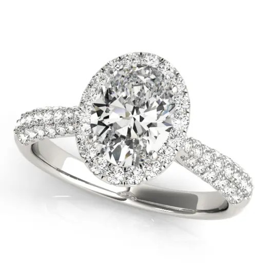 The Georgiana Halo Engagement Ring