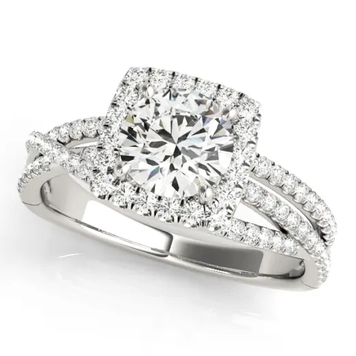 The Blythe Halo Engagement Ring