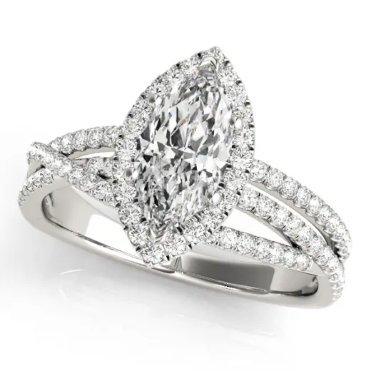 The Saoirse Halo Engagement Ring