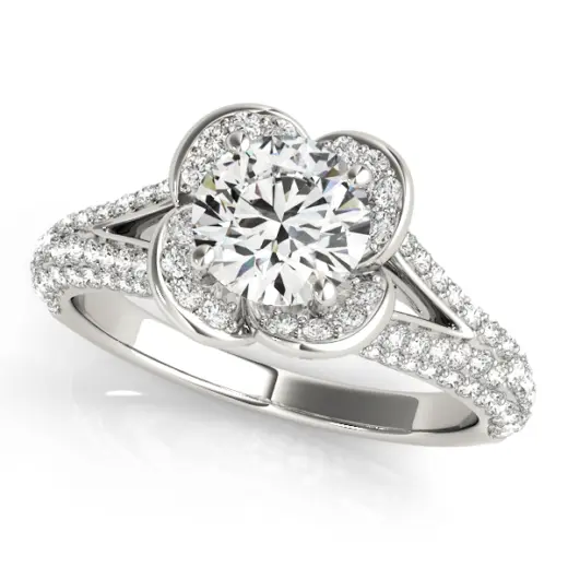The Georgiana Halo Engagement Ring II