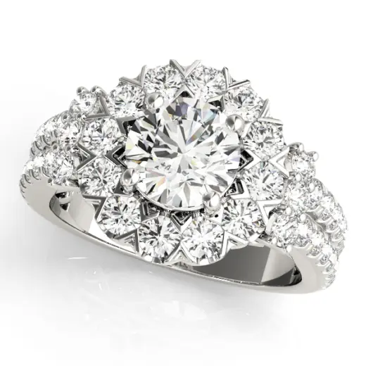 The Savannah Halo Engagement Ring