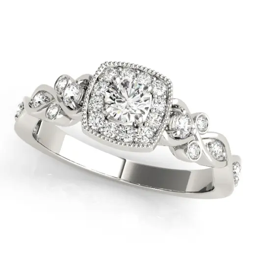 The Lorraine Halo Engagement Ring