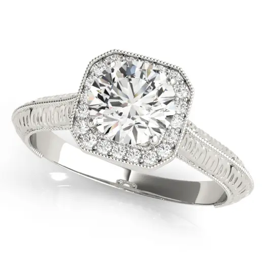 The Iris Halo Engagement Ring III