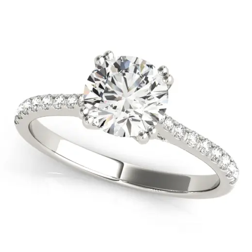 The Priscilla Hidden Halo Engagement Ring