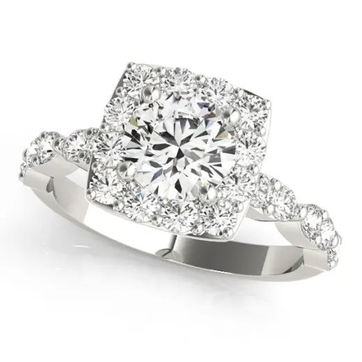 The Evelyn Halo Engagement Ring II