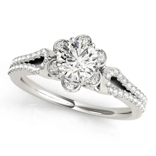The Colette Halo Engagement Ring